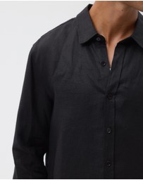 AERE - Euro Resort Linen LS Shirt