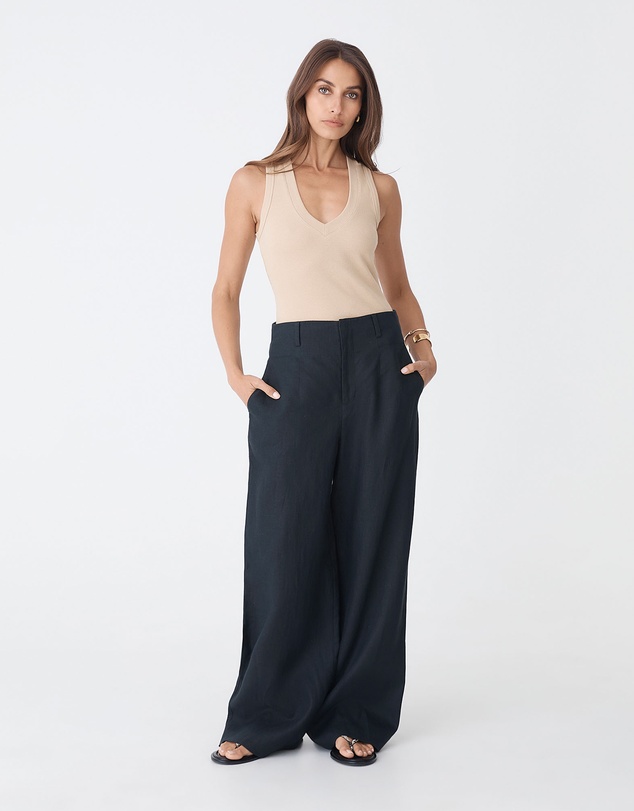 Forcast - Ivy Linen Wide Leg Pants
