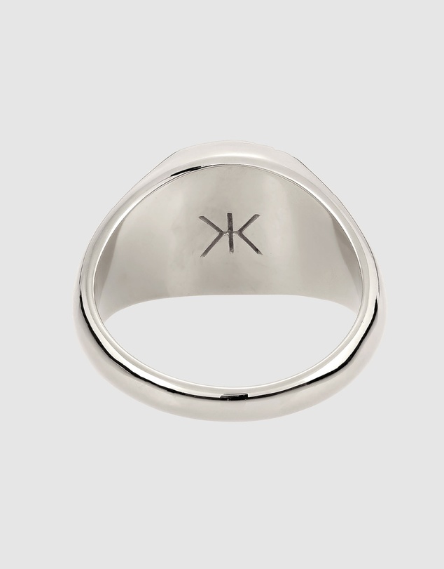 Kuzzoi - ICONIC EXCLUSIVE - Signet Ring with Spiral Shell Emblem in 925 Sterling Silver