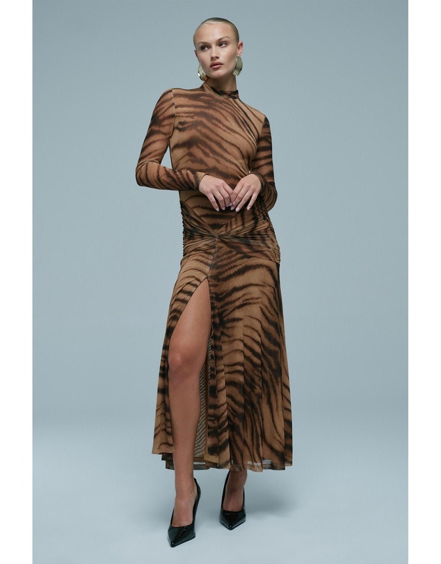 Bardot - Lea Printed Mesh Dress
