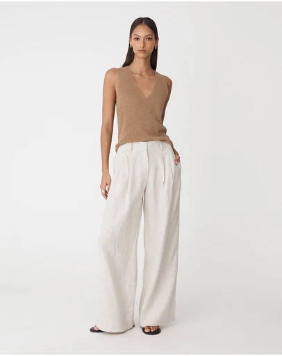 Forcast - Ami Wide Leg Linen Pants