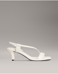Calvin Klein - Leather Heeled Sandals