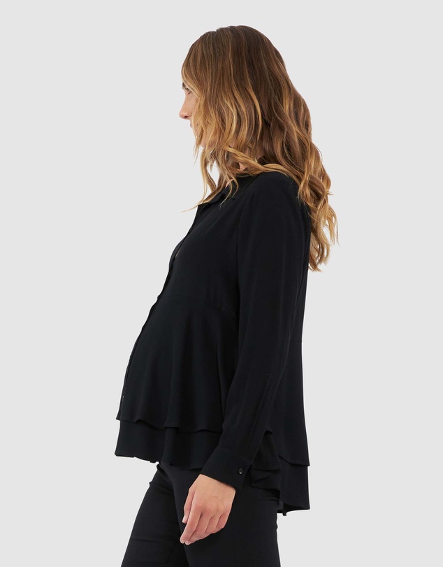 Ripe Maternity - Evelyn Peplum Shirt