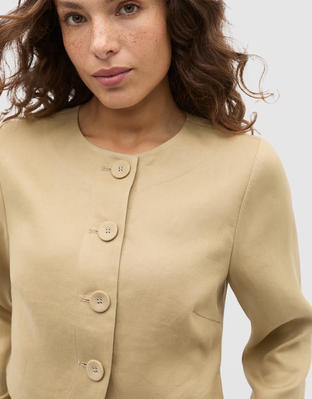Seed Heritage - Long Sleeve Linen Vest