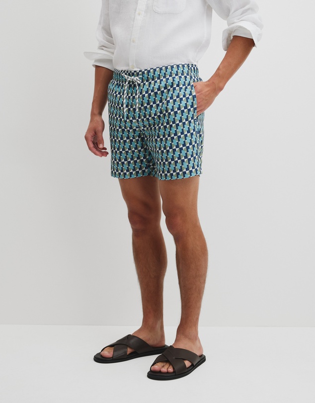 Country Road - Recycled Polyester Geometric Print Swimsuit