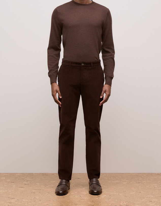 Trenery - Regular Fit Cord Classic Pant in Coffee Bean