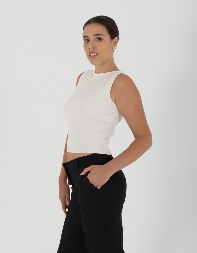 Lydan The Label - Boat Neckline Knit Top