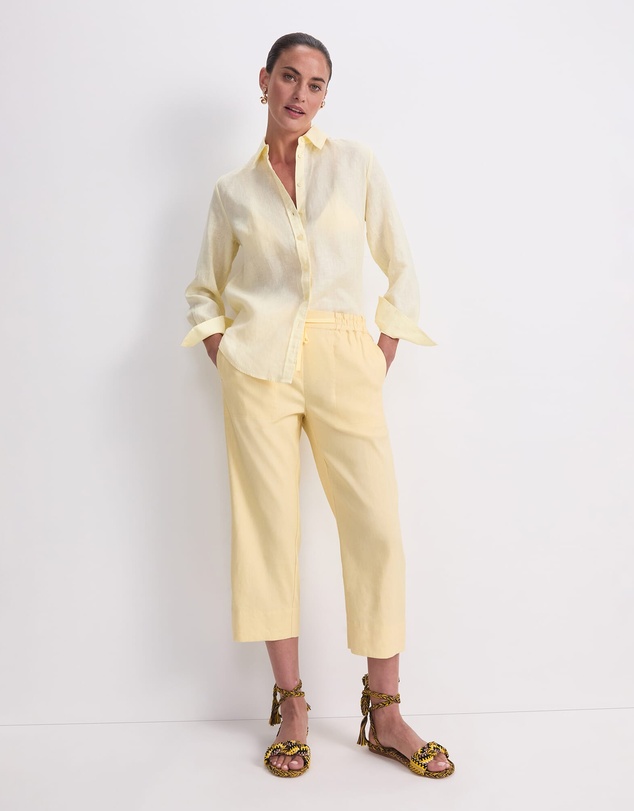Sportscraft - Rosa Crop Linen Pant