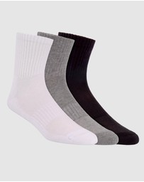 Pussyfoot - 9 Pack Unisex Sport Quarter Crew Socks