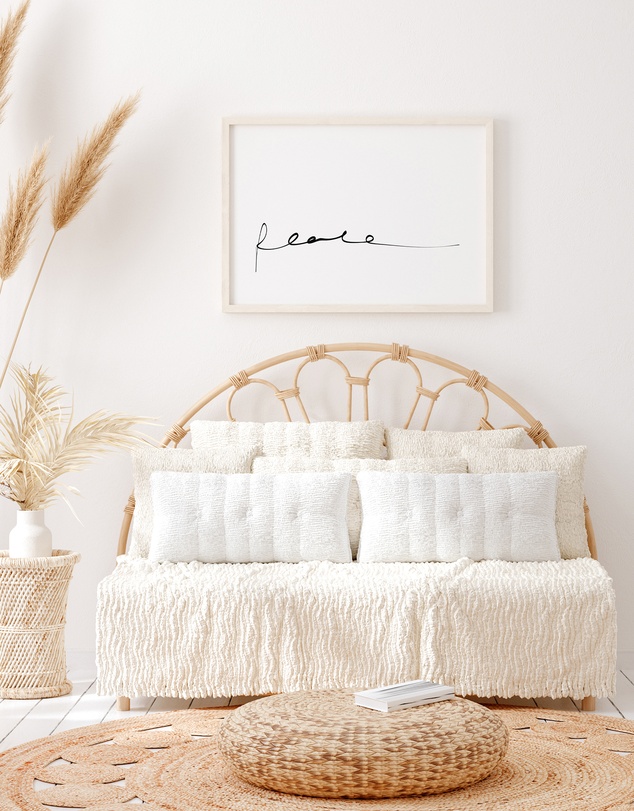 Olive et Oriel - Peace Handscripted Art Print