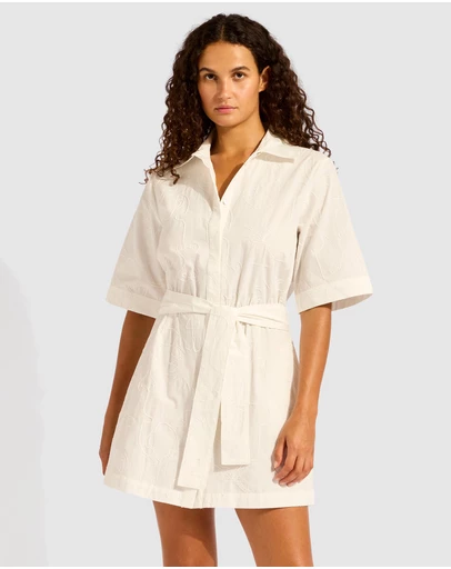 Seafolly - Beach Edit Mini Shirt Dress