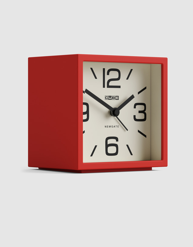 Newgate - Newgate Cube Mantel Clock-Fire Engine Red