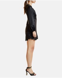 Cynthia Rowley - Satin Lace Mini Dress