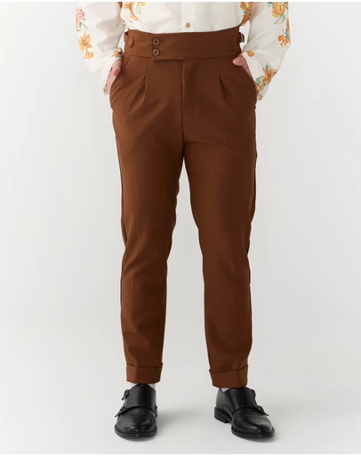 Justin Cassin - Vittori High Waist Cropped Pants