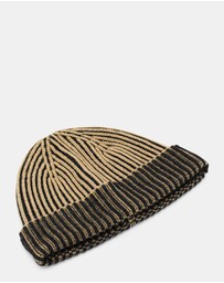 Morgan & Taylor - Sarina Ribbed Knit Beanie in Black