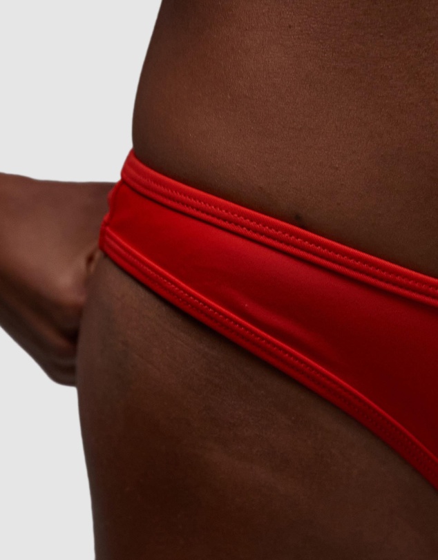 TOPSHOP - Miami Frill High Leg Brief Bikini Bottoms