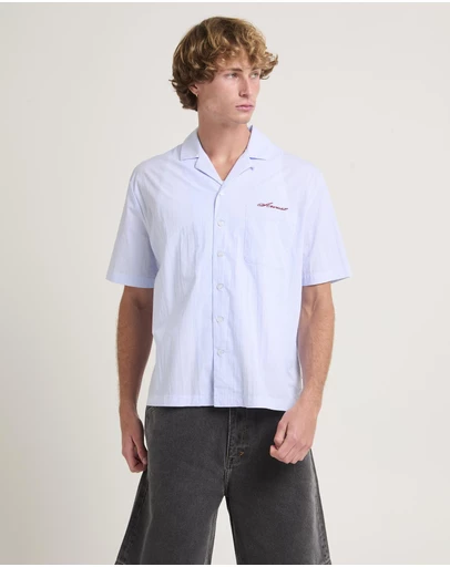 Arvust - Box Striped Short Sleeve Shirt
