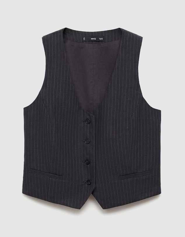 M.N.G - Bali Linen-Blend Suit Waistcoat