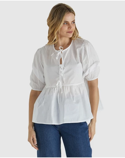 Sass - Sylvie Peplum Top
