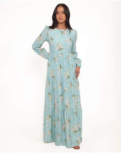Petal & Pup - Bernice Maxi Dress - Blue Floral