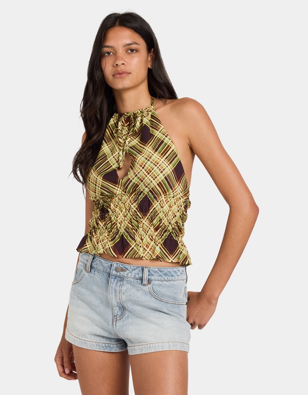 RVCA - Womens Harper Halter Tank Top
