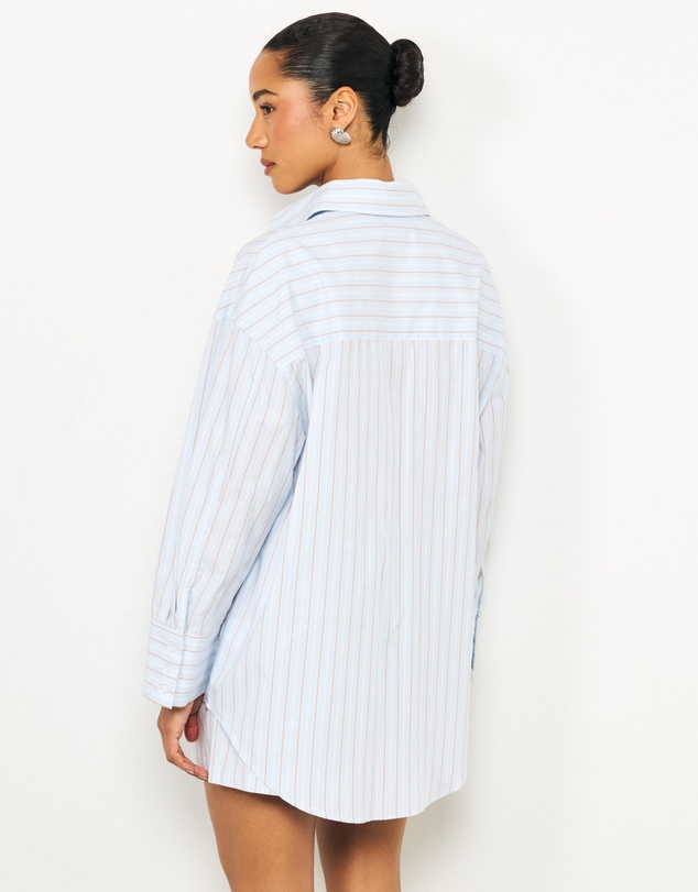 AERE - Tessa Striped Oversized Shirt