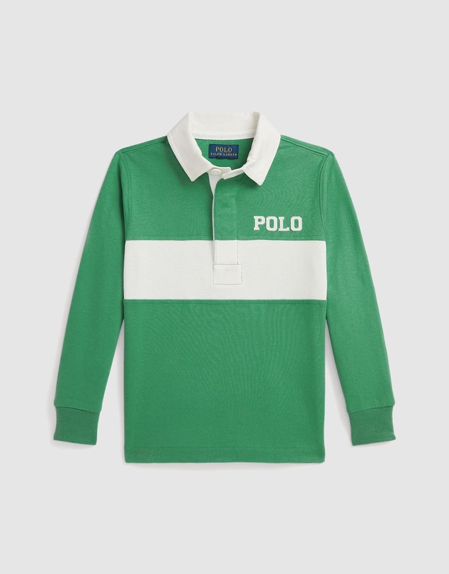 Polo Ralph Lauren - Logo-Applique Cotton Jersey Rugby Shirt - ICONIC EXCLUSIVE - Babies-Kids