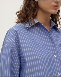 Assembly Label - Anais Stripe Cropped Shirt