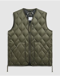 TAION - Military V-Neck W-Zip Down Soft Shell Vest