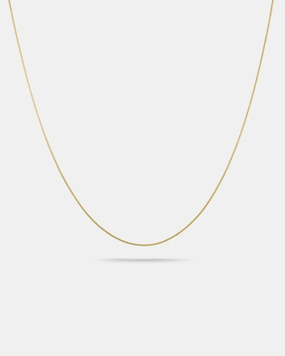 THOMAS SABO - Gold-Tone Stainless Steel Box Chain Necklace 1mm