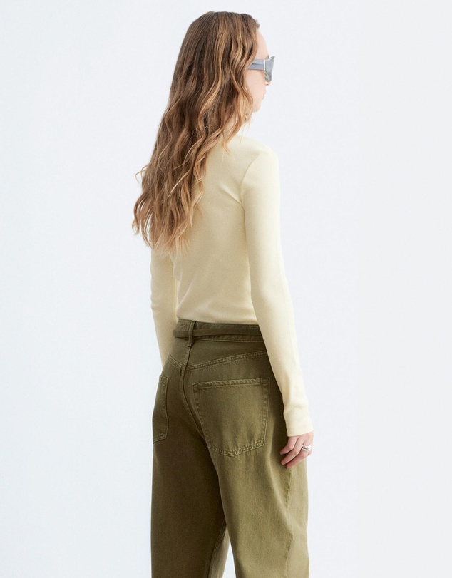 & Other Stories - Ribbed Long-Sleeve Top