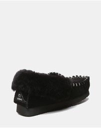 EVERAU - EverAU Ugg Popo Moccasin Sheepskin Upper Moccasins