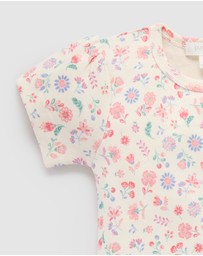 Purebaby - Embroidered Overall Set -Kids-Babies