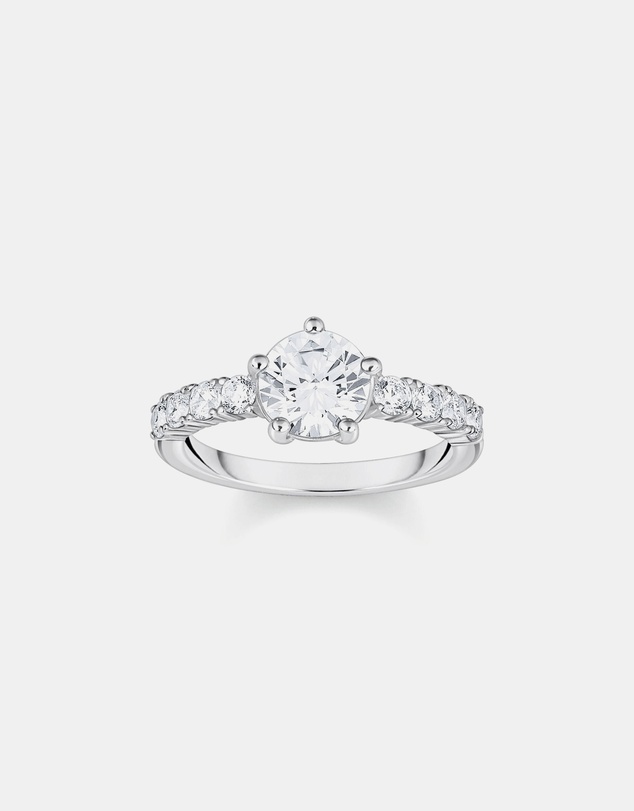 THOMAS SABO - Heritage Glam Solitaire Ring with White Zirconia Stones