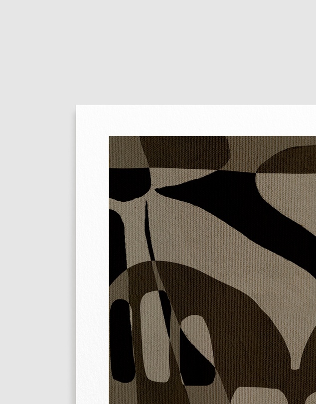Olive et Oriel - Contour 1 by Shatha Al Dafai Art Print