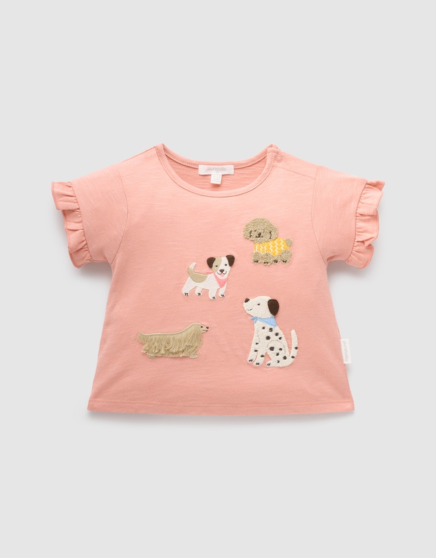 Purebaby - Ruffle Tee-Kids-Babies