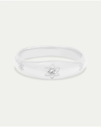 By Charlotte - Silver Align Your Soul Ring