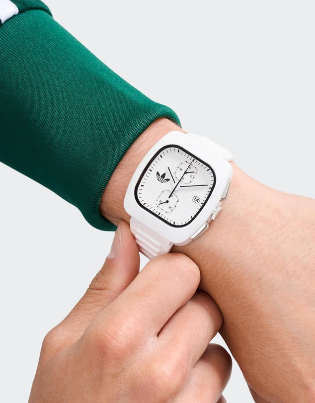 adidas Originals - Retro Wave Two Chrono 39mm White Dial and Bio-Resin Strap
