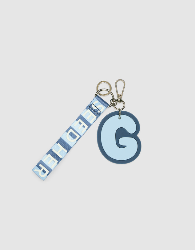 Seed Heritage - Stripe Strap Initial Keyring