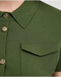Oxford - Olive Knitted Mini Dress