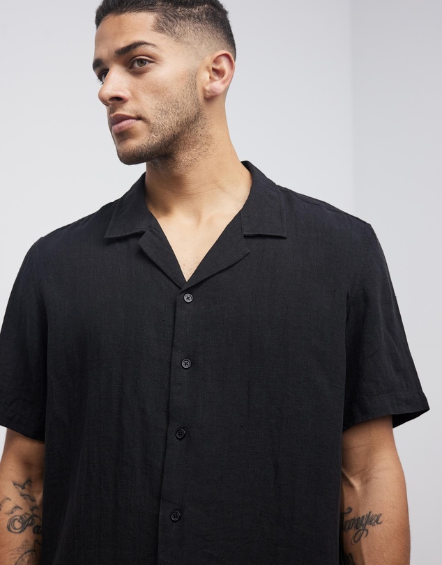 AERE - Linen Camp Collar Shirt