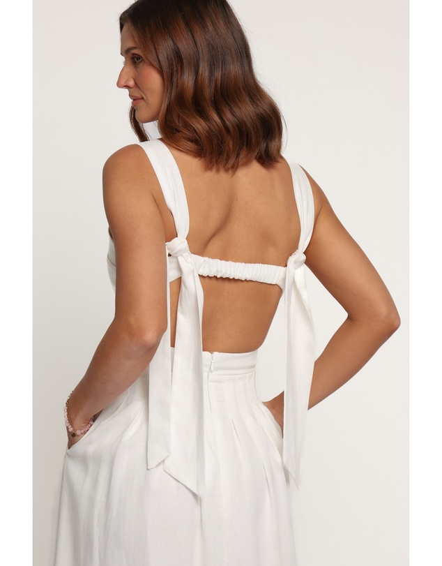 Petal & Pup - Dante Midi Dress - White