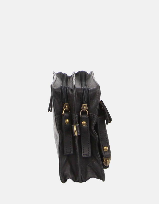 Pierre Cardin - Pierre Cardin Rustic Leather Organiser Bag