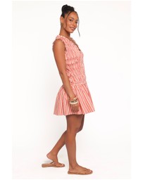 Petal & Pup - Leabrook Mini Dress - Peach Stripe