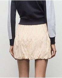 M.N.G - Creased-Effect Balloon Skirt