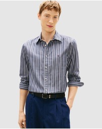 Tommy Hilfiger - Regular Fit Textured Stripe Poplin Shirt