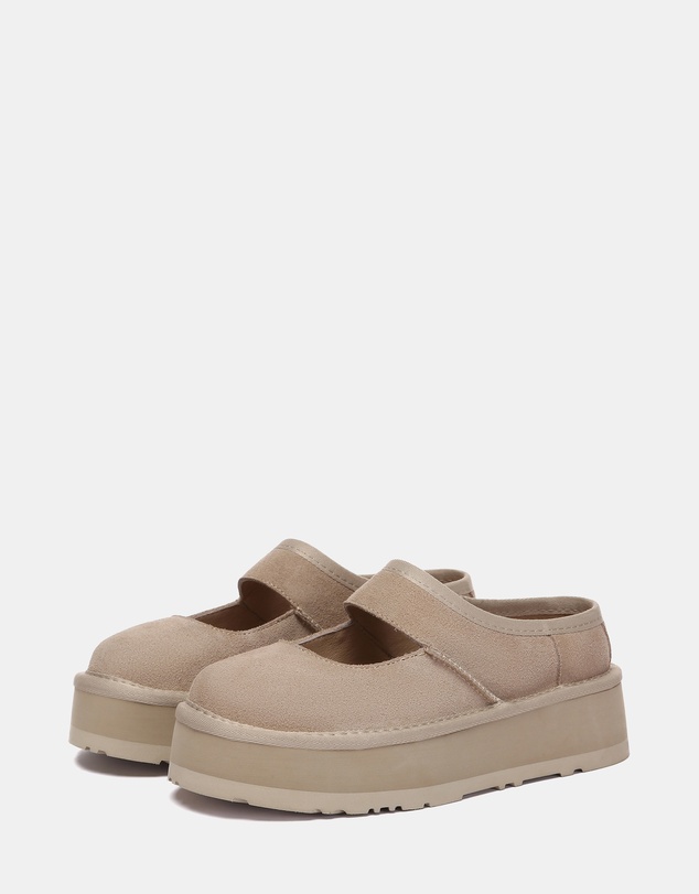 EVERAU - EverAU Ugg Moana Cow Suede Upper Loafer Oxfords Flats