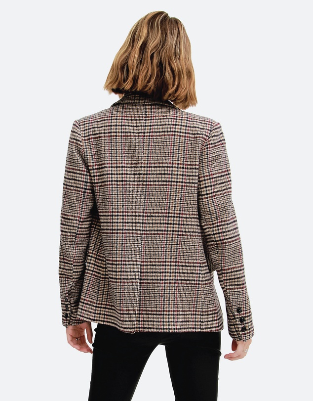 Belle & Bloom - Piccadilly Wool Blend Plaid Blazer