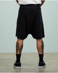 Surrounded By Ghosts - The Andesine Low Crotch French Terry Drawstring Shorts