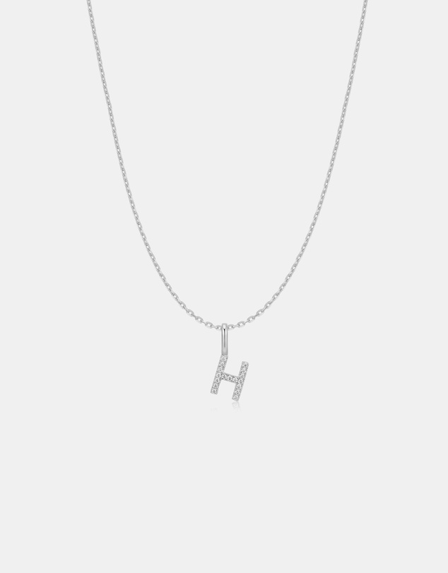 Ania Haie - Ania Haie Silver Letter H Initial Necklace